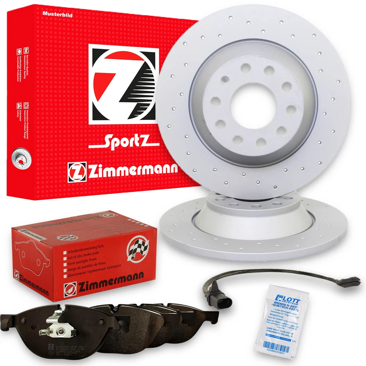 Гальмівні диски та колодки Zimmermann для MAZDA 626 IV Hatchback (GE)