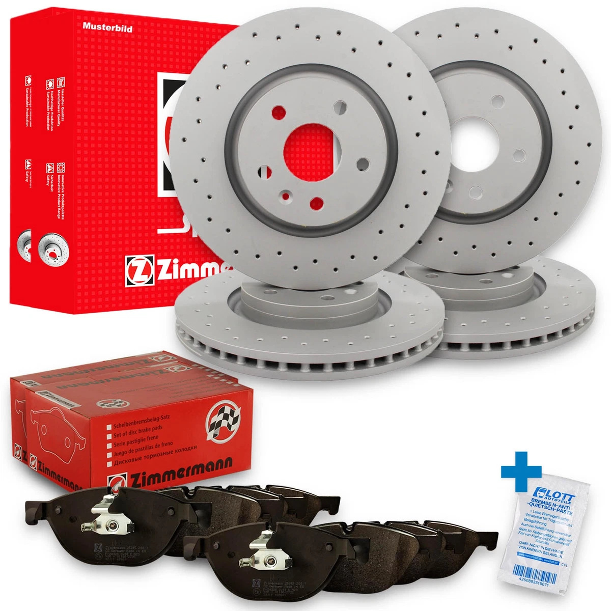 Найкращі гальмівні колодки та диски Zimmermann для JAGUAR F-PACE (X761)